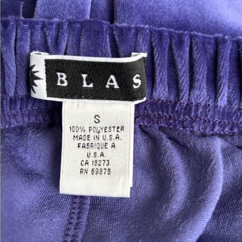 Vintage Blast Purple Velour Rhinestone Zipper Leisure Tracksuit Women’s Size S - Picture 9 of 9